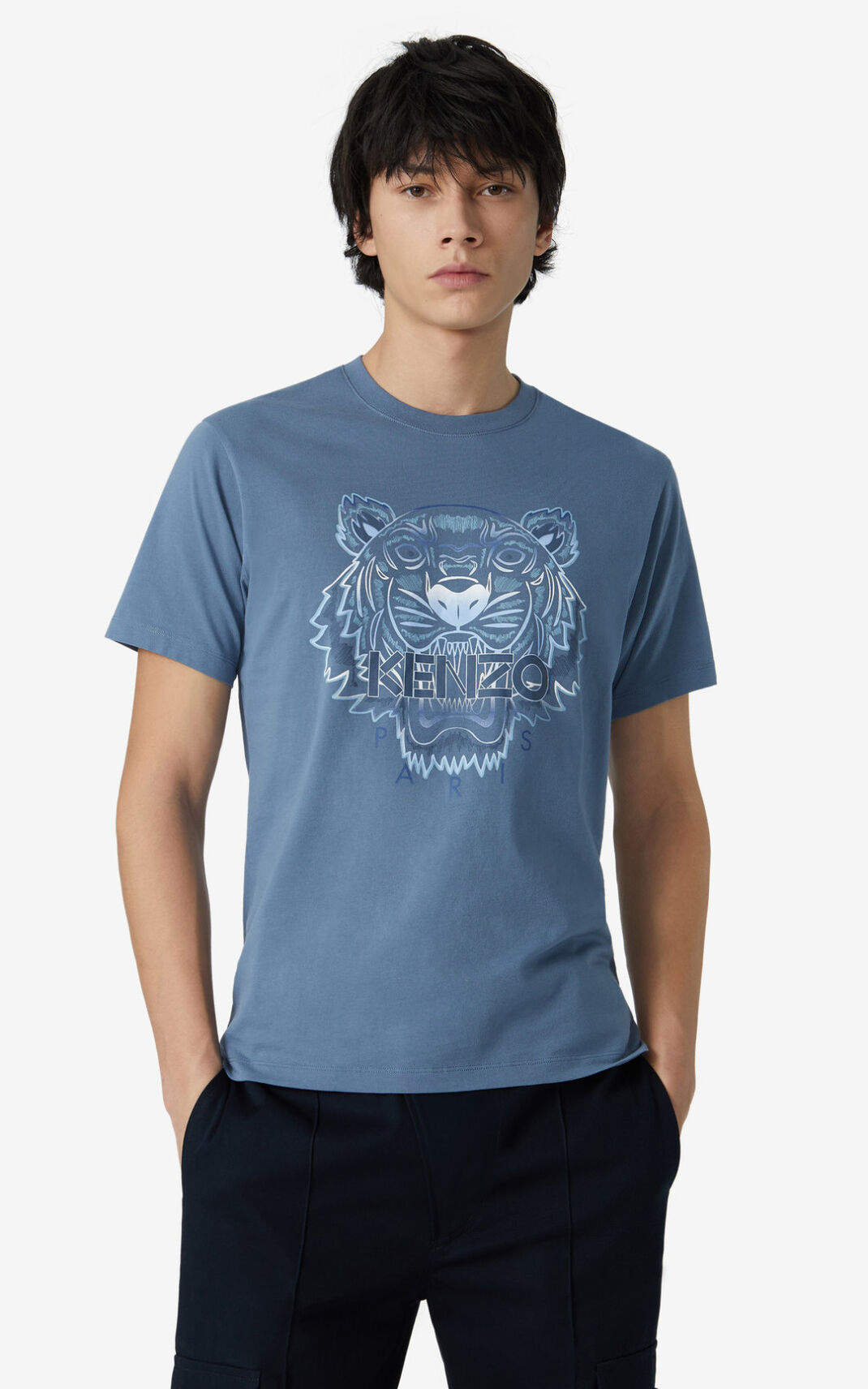 Camisetas Kenzo Gradient Tiger Hombre Azules - SKU.0546698